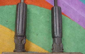 Handles of composite clamp, made by Bass Brothers of NY