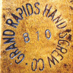 circular mark, with model number inside
